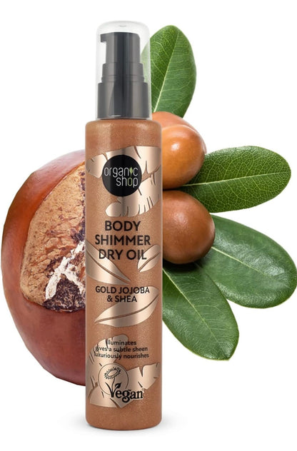 Organic shop - Olio corpo brillantinato