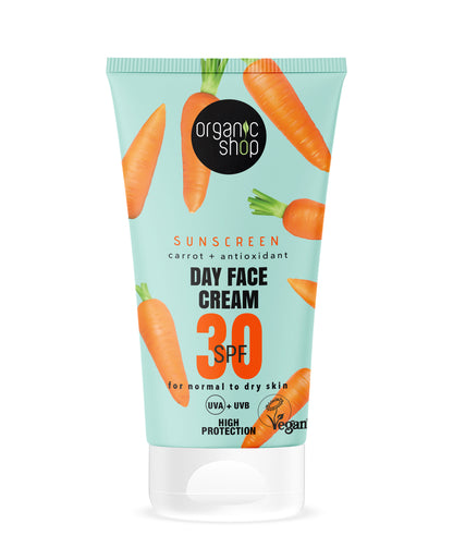 Crema Solare viso con SPF 30 , Da normale a secca, Organic Shop