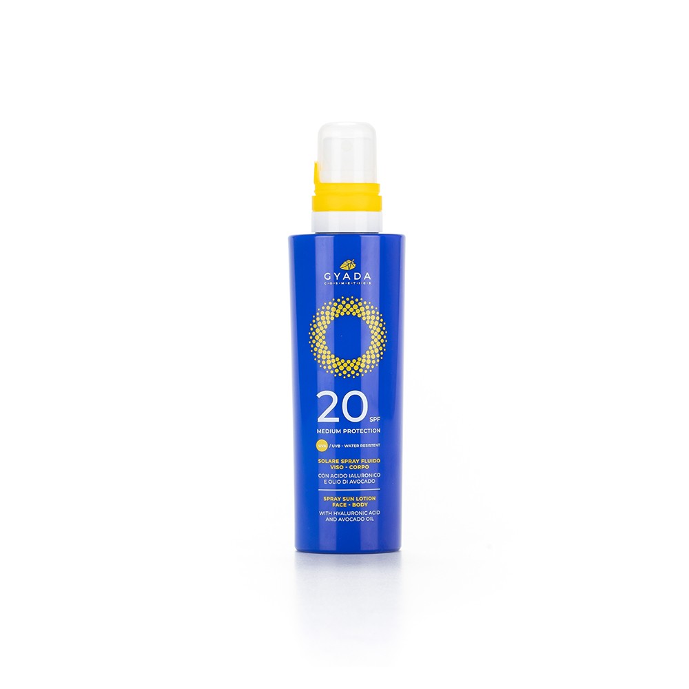 Solare Spray Viso Corpo SPF 20 Protezione Media