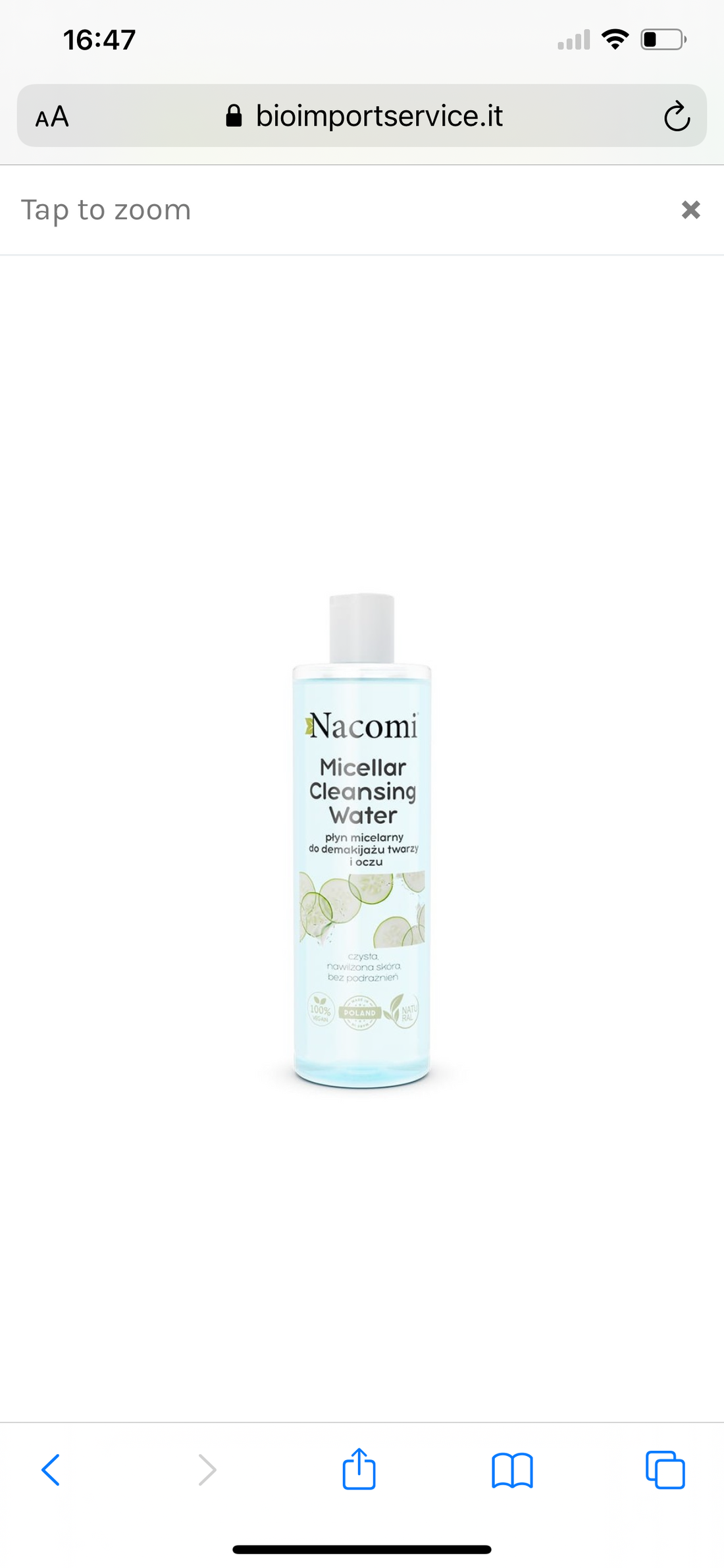 Acqua micellare - aloe vera