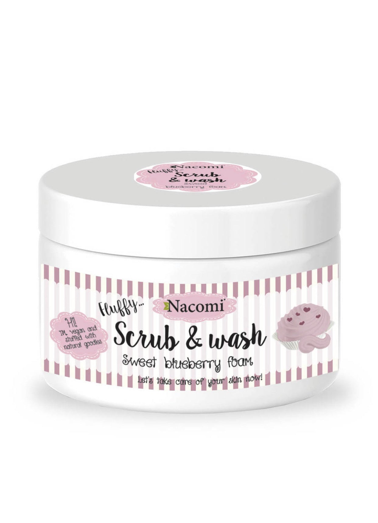 Scrub &amp; wash- schiuma di mirtillo