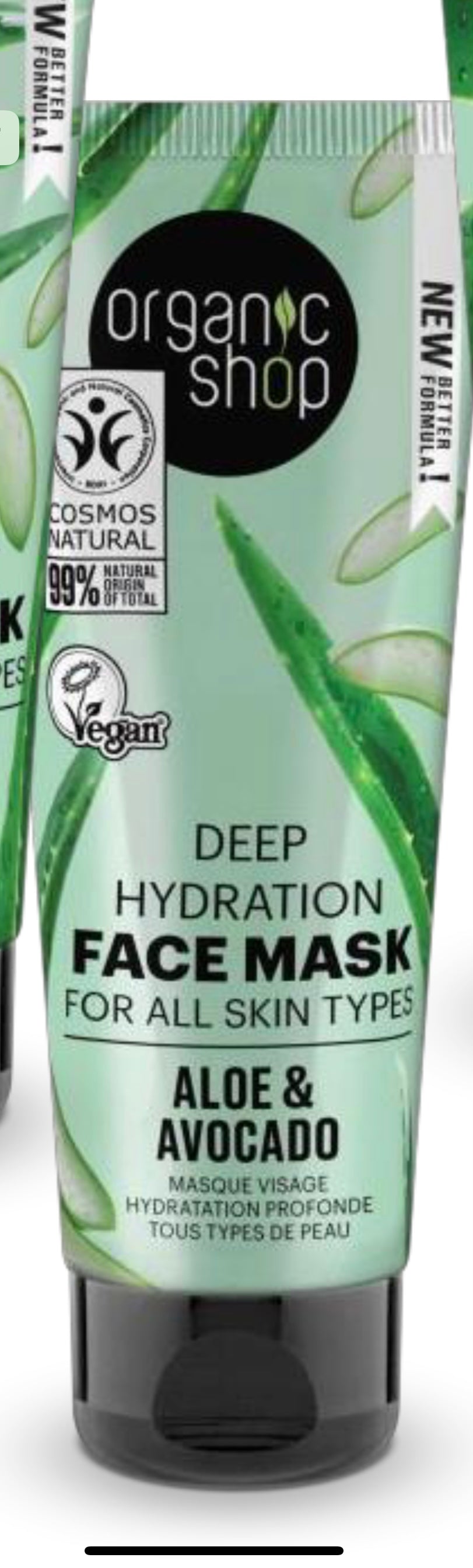 Maschera Viso super idratante Aloe Avocado - per tutti i tipi di pelle