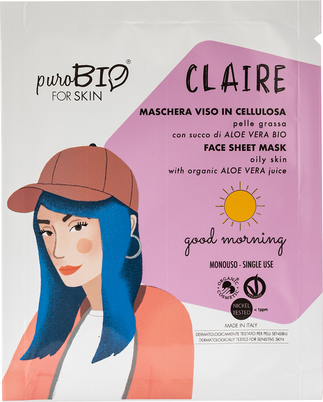 Maschera viso cellulosa-Pelle grassa