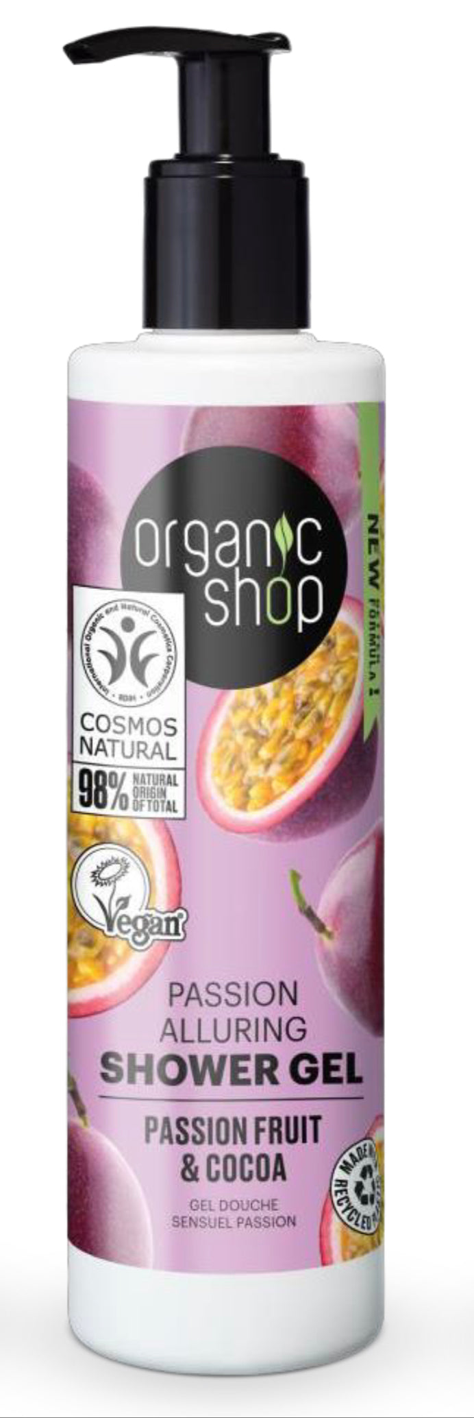 Organic Shop - Gel doccia Passion fruit &amp; cacao