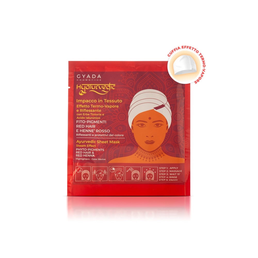 Hyalurvedic Impacco Ayurvedico In Tessuto Riflessante - Red Hair